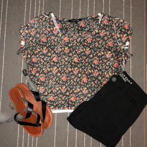 Floral crop top